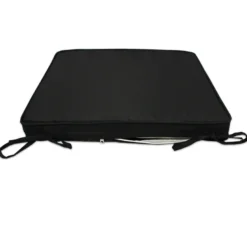 Coussin noir pour fauteuils fixes