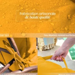 Coussin pour bain de soleil capitonné
