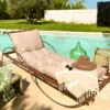 Coussin pour bain de soleil capitonné