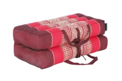 Coussin yoga méditation kapok rouge Rouge