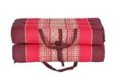 Coussin yoga méditation kapok rouge Rouge