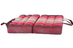 Coussin yoga méditation kapok rouge Rouge