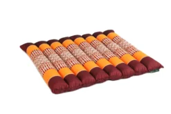Coussin yoga plat orange