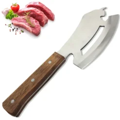 Couteau de chef taurus lame acier inox 30cr13 manche bois massif
