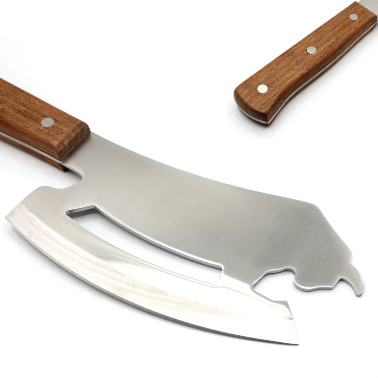 Couteau de chef taurus lame acier inox 30cr13 manche bois massif