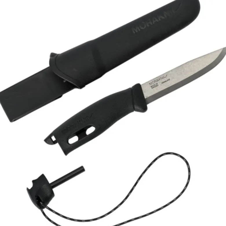 Couteau de survie mora companion spark noir