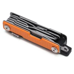 Couteau multifonction de poche en acier inoxydable Orange