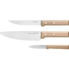 3 couteaux de cuisine opinel parallèle