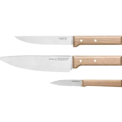 3 couteaux de cuisine opinel parallèle