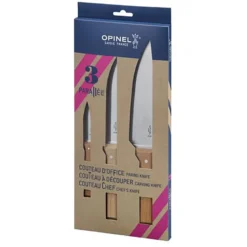 3 couteaux de cuisine opinel parallèle