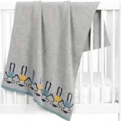 Couverture bébé coton bio singe