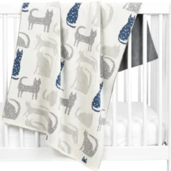 Couverture coton bio gots chat