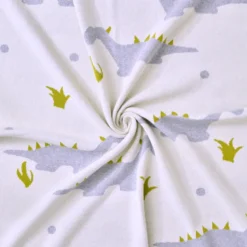 Couverture coton bio gots dinosaure