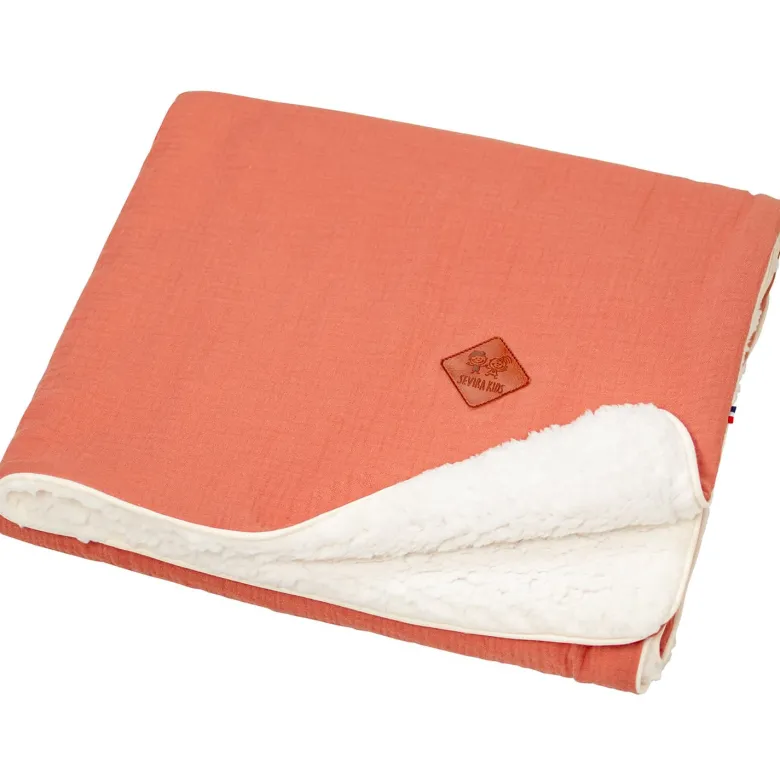 Couverture gaze coton sherpa jeanne
