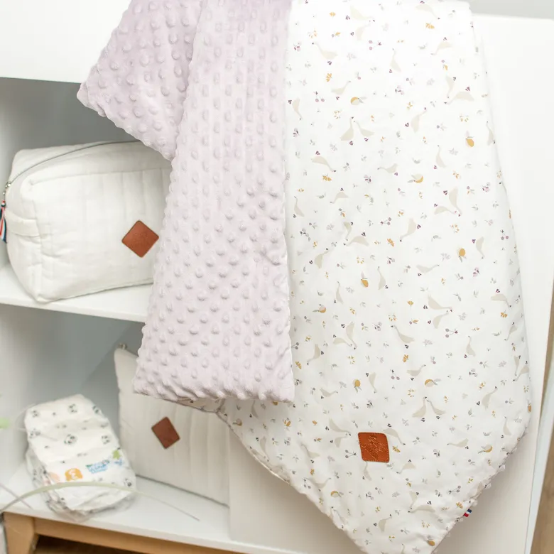 Couverture minky réversible sidonia