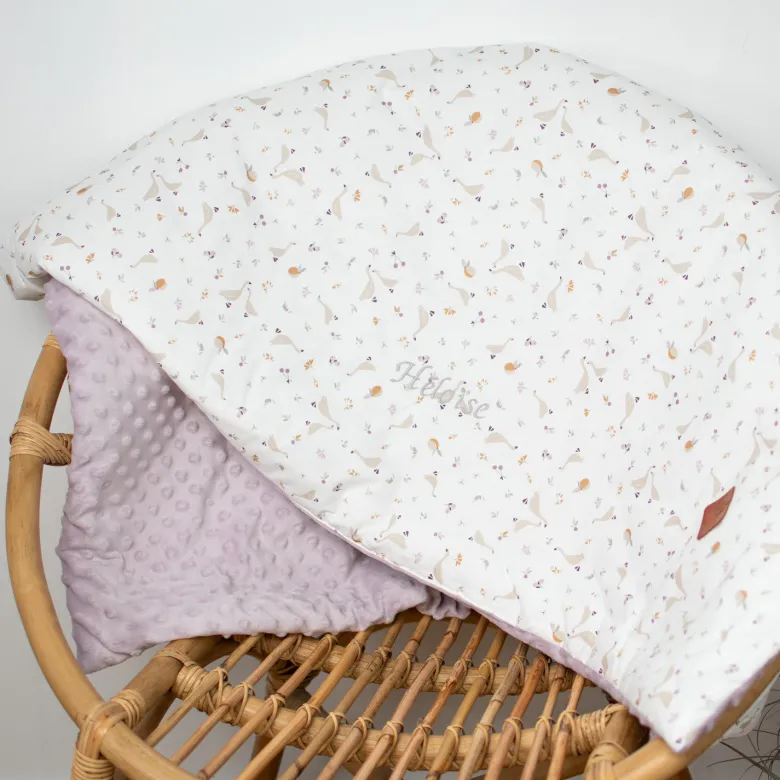 Couverture minky réversible sidonia