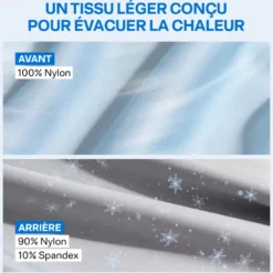 Couverture rafraîchissante légère anti-suées nocturnes et bouffées de chaleur