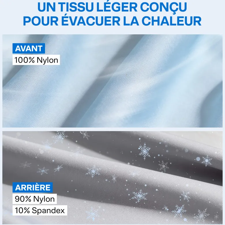 Couverture rafraîchissante légère anti-suées nocturnes et bouffées de chaleur