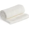Couverture tricot de coton - blanche