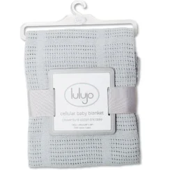 Couverture tricot de coton - gris