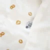 Couverture velours diplododo blanc 75x10