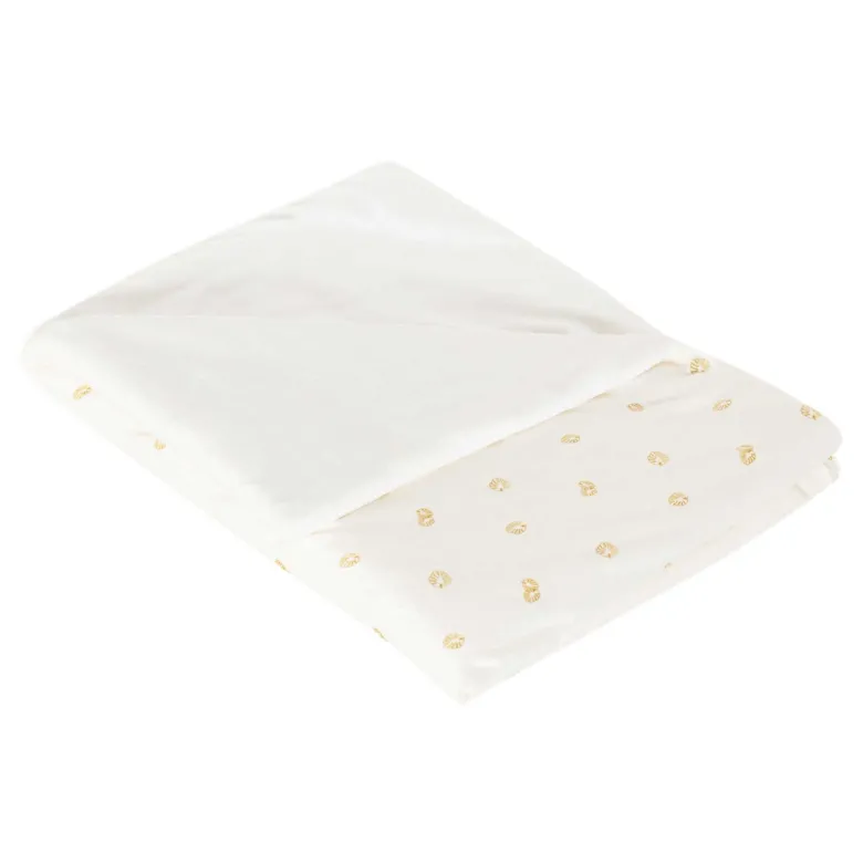 Couverture velours diplododo blanc 75x10