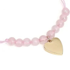 Cracker surprise bracelet avec cordon ajustable et pierre fine Amour