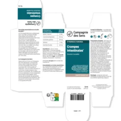 Crampes intestinales - huiles essentielles en solution buvable