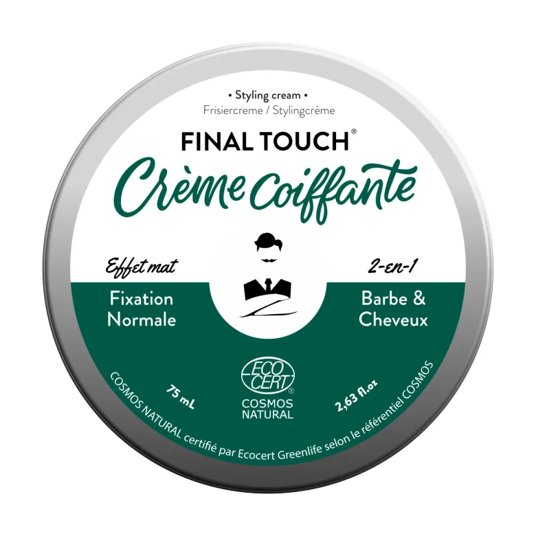Crème coiffante naturelle pour homme