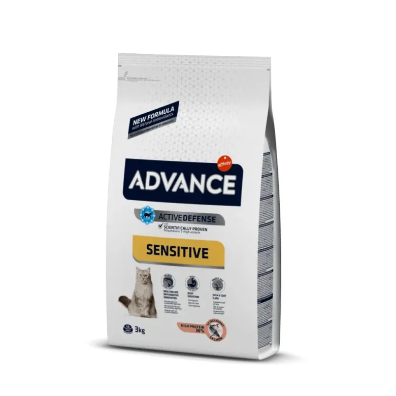 Croquettes chat adult sensitive saumon riz - advance