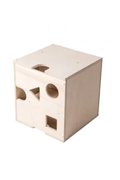 Cube bureau bois naturel