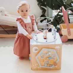 Cube d'activité bois jeux d'éveil bébé