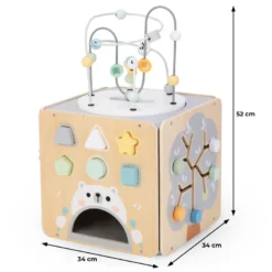 Cube d'activité bois jeux d'éveil bébé