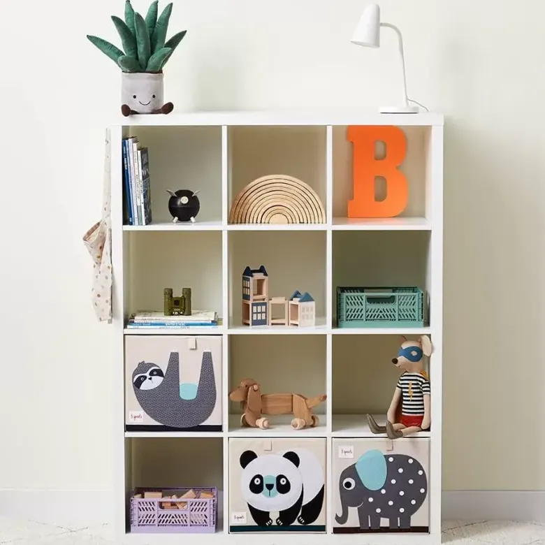 Cube de rangement eléphant