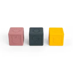 Cubes empilables sensoriels en silicone