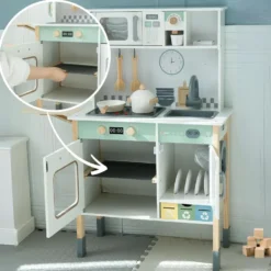 Cuisine enfant évolutive bois, led & son