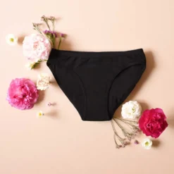 Culotte menstruelle coton bio 3xl noir