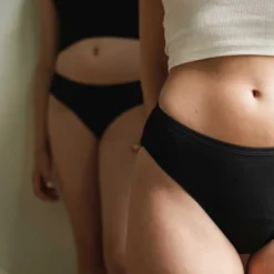 Culotte menstruelle coton bio 3xl noir