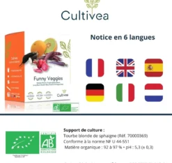 Cultivea - kit de culture légumes insolites bio