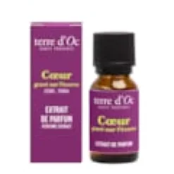 Cœur gravé sur l'écorce concentré de parfum cèdre tonka 15 ml terre d'Oc