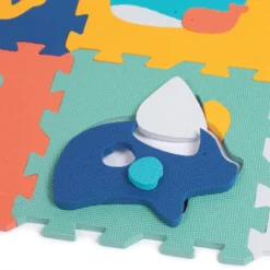 9 dalles animaux mousse a assembler