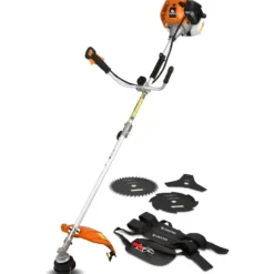 Débroussailleuse chester 52cc - pack complet 4 têtes - pour terrains sauvages