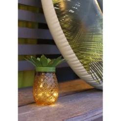 Décoration solaire - ananas en verre