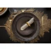 Dessous d'assiette feuille dorée - lot de 6