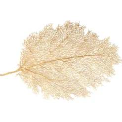 Dessous d'assiette feuille dorée - lot de 6