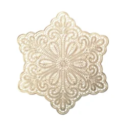 Dessous d'assiette étoile dorée 38cm - lot de 6
