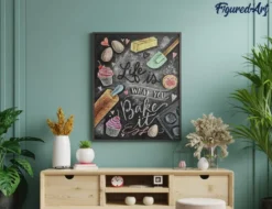 Diamond painting affiche cuisine