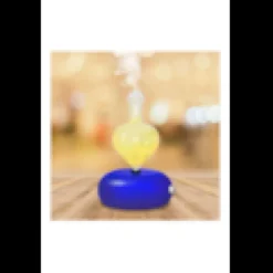 Diffuseur bois galea laqué bleu