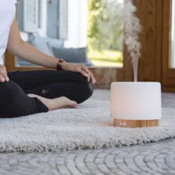 Diffuseur d'huiles essentielles relaxant avec exercices de cohérence cardiaque