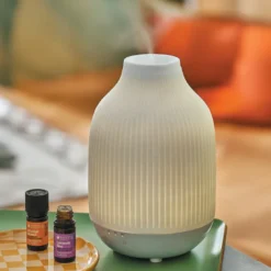 Diffuseur d'huiles essentielles à ultrason en céramique sans fil Shiro